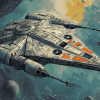 Millennium Falcon Star Wars Diamond Painting