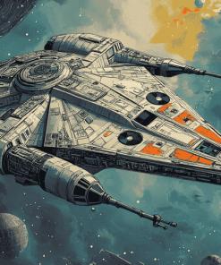 Millennium Falcon Star Wars Diamond Painting