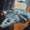 Millennium Falcon Star Wars Diamond Painting