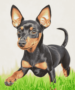 Miniature Pinscher Puppy Diamond Painting