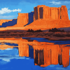 Moab Mountain Landscape Diamond Painting