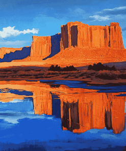 Moab Mountain Landscape Diamond Painting