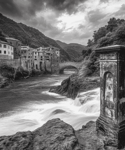 Monochrome Fruttuoso Italy Diamond Painting