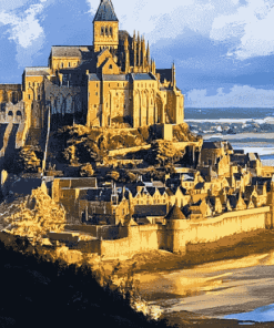 Mont Saint Michel Castle Diamond Painting