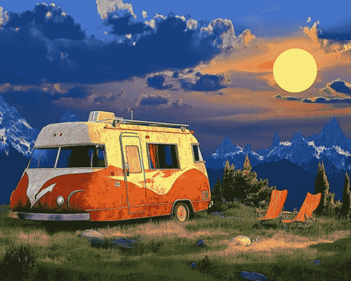 Motor Home Adventure Diamond Painting