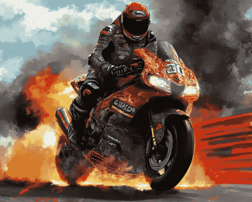 Motorcycle Racing Enthusiast Diamond Painting