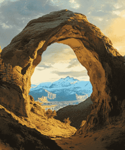 Mountain Landscapes Arch Diamond Painting