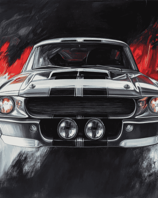 Mustang Eleanor Engine Diamond Painting