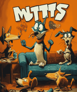 Mutts Comics Characters Diamond Painting