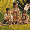 Native American Kids Diamond Painting