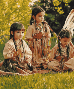 Native American Kids Diamond Painting