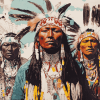 Native American Vintage Diamond Painting