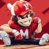 Nebraska Huskers Football Diamond Painting