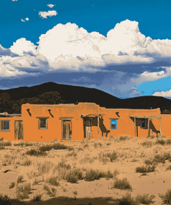 New Mexico Houses Diamond Painting