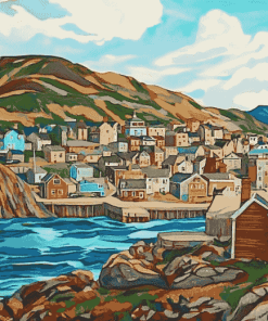 Newfoundland Landscapes Mountains Diamond Painting