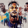 Neymar Football Icon Diamond Painting