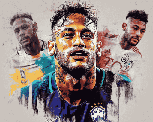 Neymar Football Icon Diamond Painting