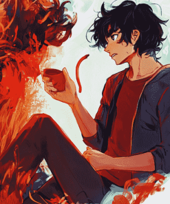 Nico Di Angelo Anime Diamond Painting