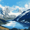 Norwegian Mountain Landscapes Diamond Painting