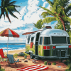 Oceanside Airstream Adventure Diamond Painting