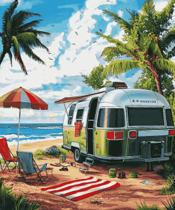 Oceanside Airstream Adventure Diamond Painting