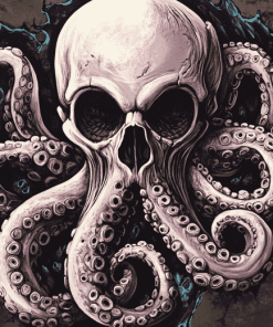 Octopus Skull Diamond Painting