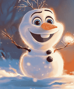 Olaf Frozen Snowman Diamond Painting