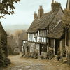 Old England Village Scenes Diamond Painting