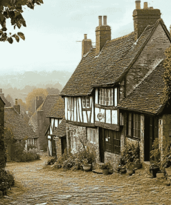 Old England Village Scenes Diamond Painting