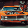 Orange AMC Car Diamond Painting