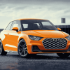 Orange Audi A1 Car Diamond Painting