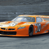 Orange Stock Car Racing Diamond Painting