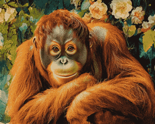 Orangutans Jungle Diamond Painting