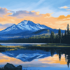 Oregon Mountain Landscapes Diamond Painting