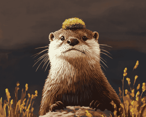 Otter Mustelinae Diamond Painting