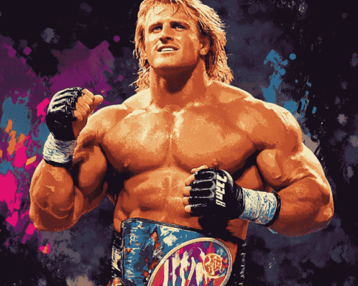 Owen Hart WWE Champion Diamond Painting