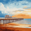 Paignton Beach Seascape Diamond Painting