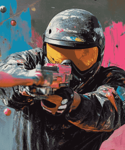 Paintball Game Diamond Painting