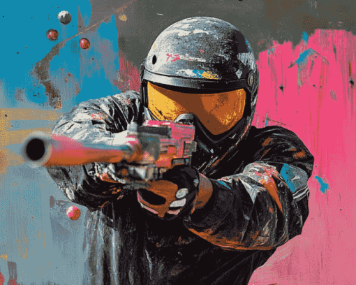 Paintball Game Diamond Painting