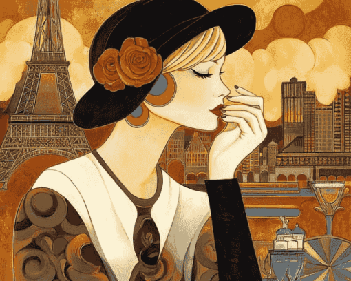 Parisian Ladies Elegance Diamond Painting