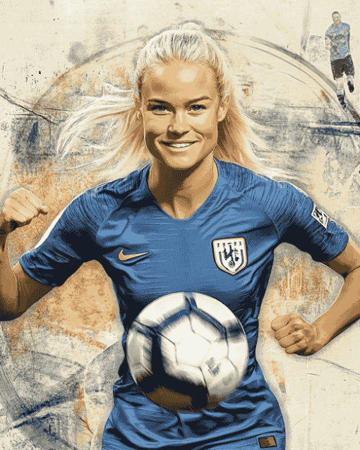 Pernille Harder Football Diamond Painting