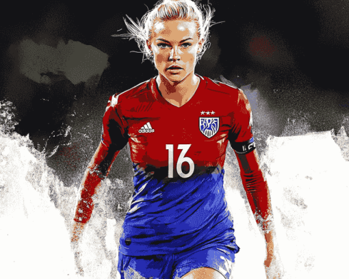 Pernille Harder Football Icon Diamond Painting