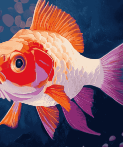 Pink Cap Fish Diamond Painting