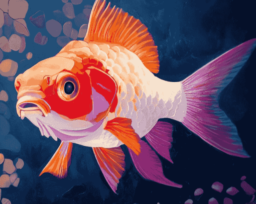 Pink Cap Fish Diamond Painting