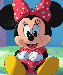 Pink Minnie Mouse Diamond Painting