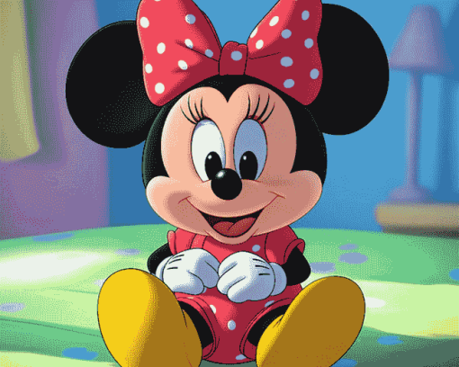 Pink Minnie Mouse Diamond Painting