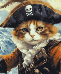 Pirate Cat Adventure Diamond Painting