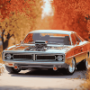 Plymouth Roadrunner Car Diamond Painting