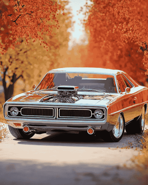 Plymouth Roadrunner Car Diamond Painting