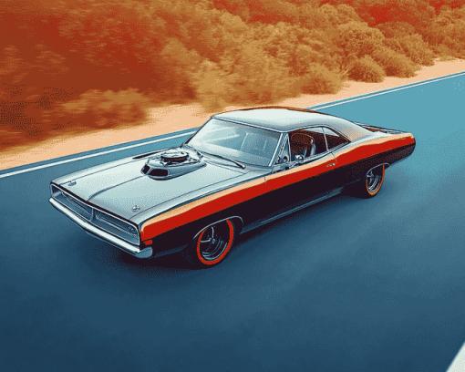 Plymouth Roadrunner Classic Diamond Painting